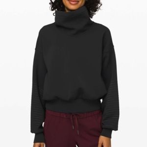 Lululemon Full Flourish Pullover Black $128 Sz 10